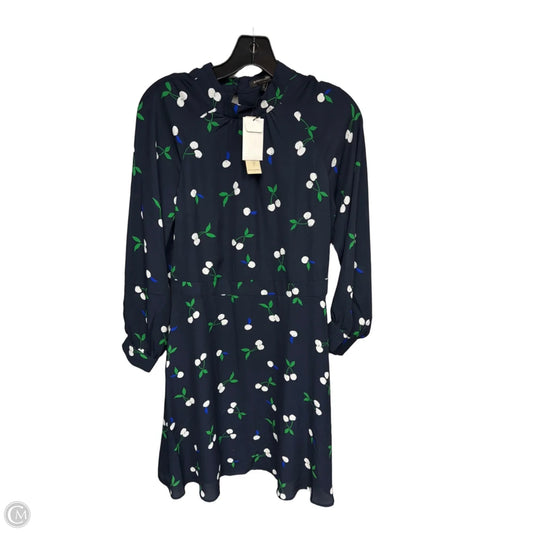 Dress Casual Midi By Banana Republic In Blue & White, Size: 8p