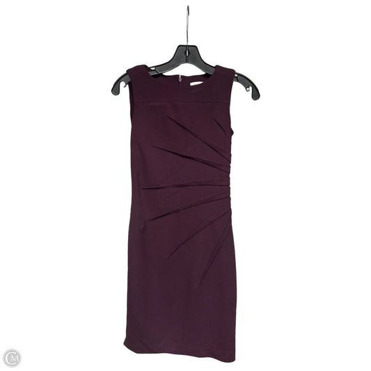 Dress Work By Calvin Klein In Purple, Size: 2p