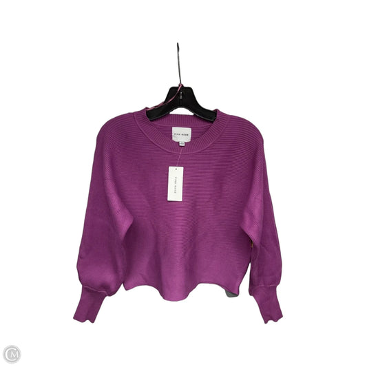 Sweater By Pink Rose In Purple, Size: L