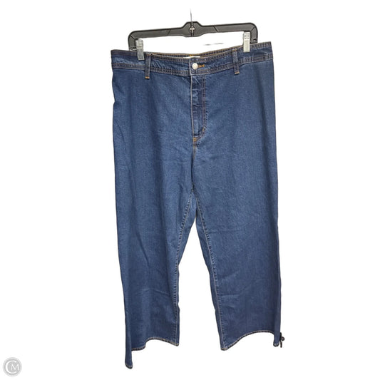 Jeans Wide Leg By Universal Thread In Blue Denim, Size: 14