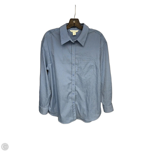 Top Long Sleeve By Athleta In Striped Pattern, Size: M