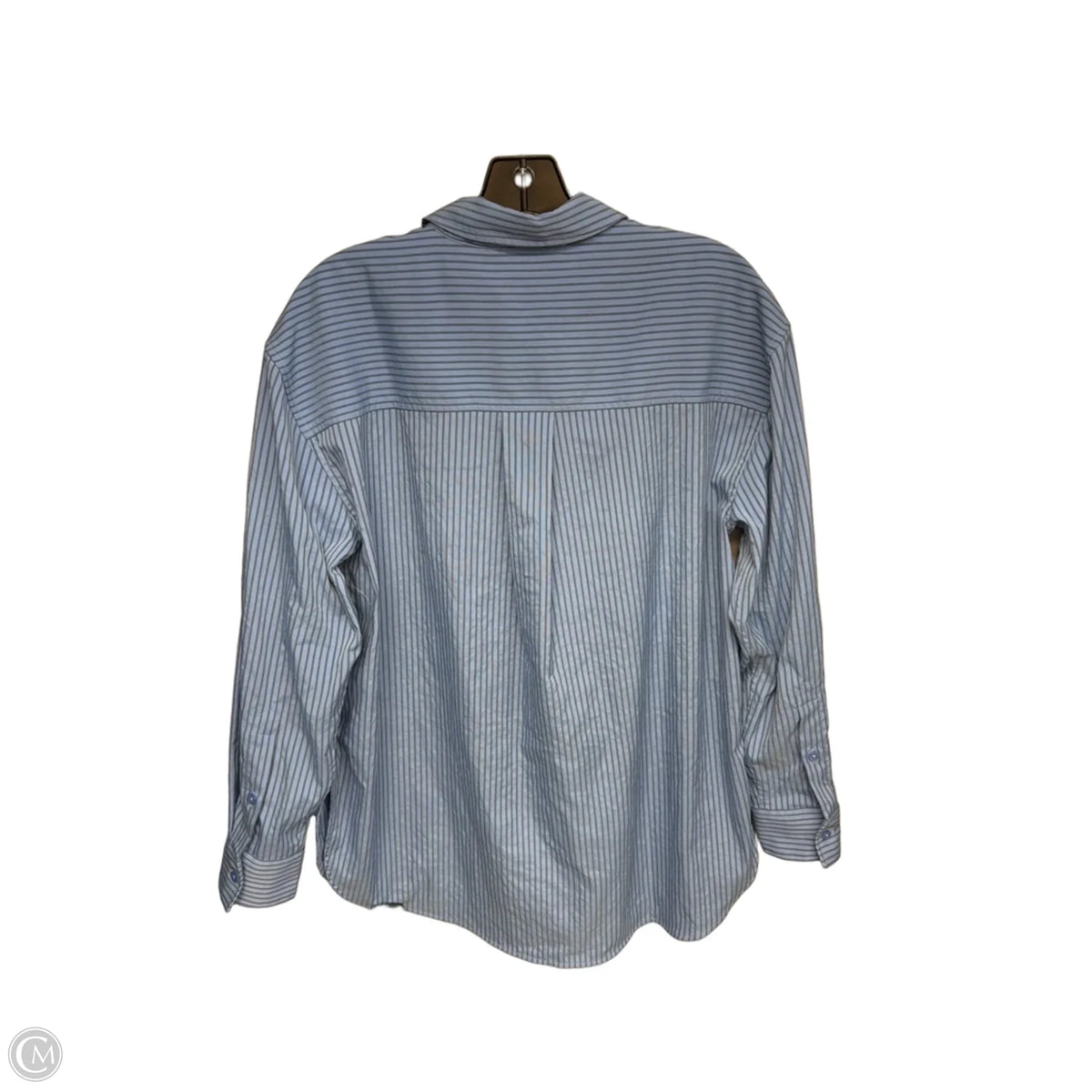 Top Long Sleeve By Athleta In Striped Pattern, Size: M