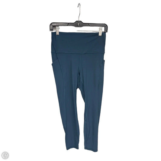 Athletic Leggings By Lululemon In Teal, Size: 8