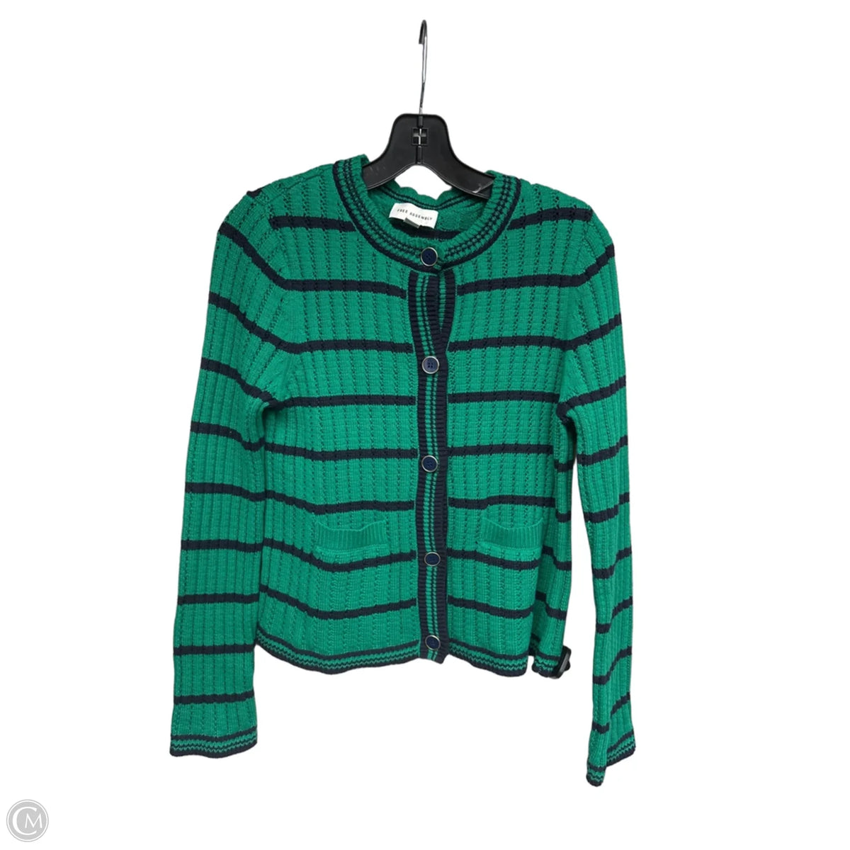 Cardigan By Free Assembly In Striped Pattern, Size: M