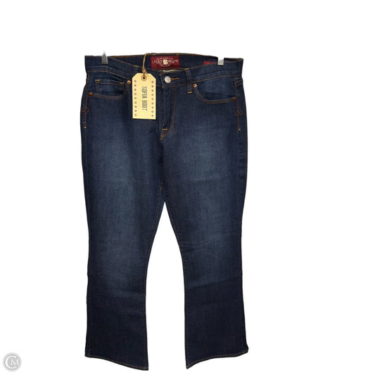 Jeans Flared By Lucky Brand In Blue Denim, Size: 10