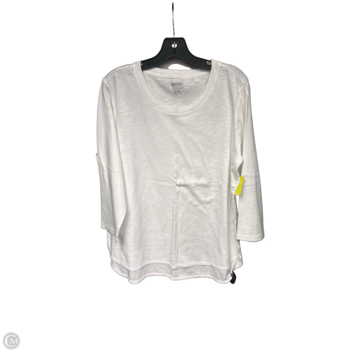 Top Long Sleeve Basic By Kirkland In White, Size: Xl