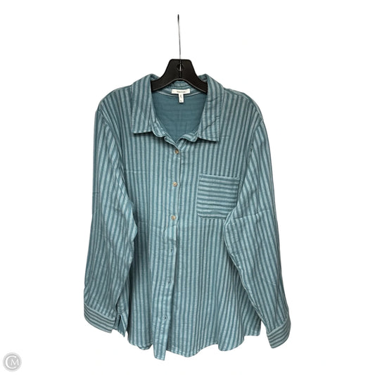 Top Long Sleeve By Maurices In Striped Pattern, Size: Xl