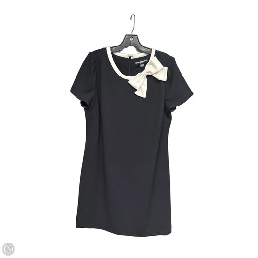Dress Designer By Karl Lagerfeld In Black & White, Size: 16