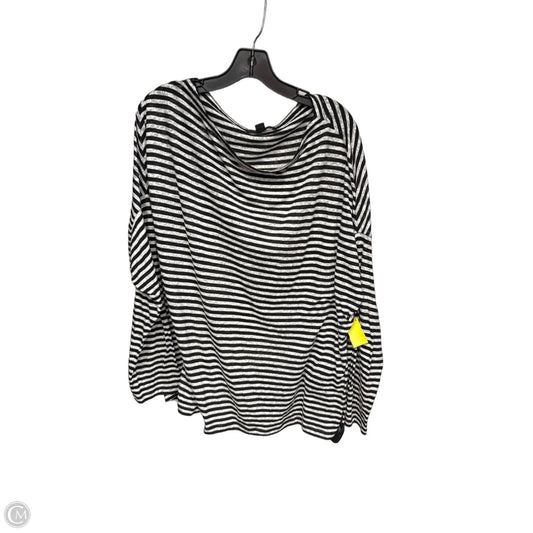 Top Long Sleeve Designer By All Saints In Striped Pattern, Size: M