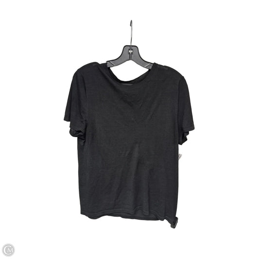Top Short Sleeve By Nili Lotan In Black, Size: L