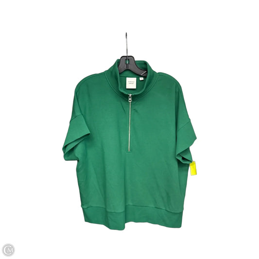 Athletic Top Short Sleeve By Varley In Green, Size: L