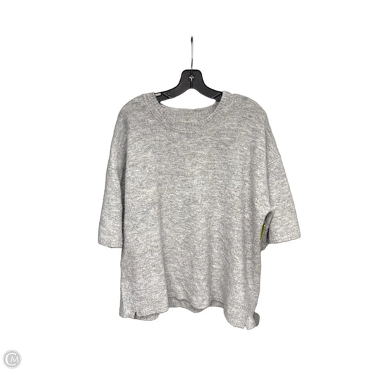 Sweater Short Sleeve By Free People In Grey, Size: M