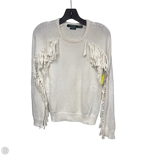 Sweater By Lauren By Ralph Lauren In Cream, Size: S