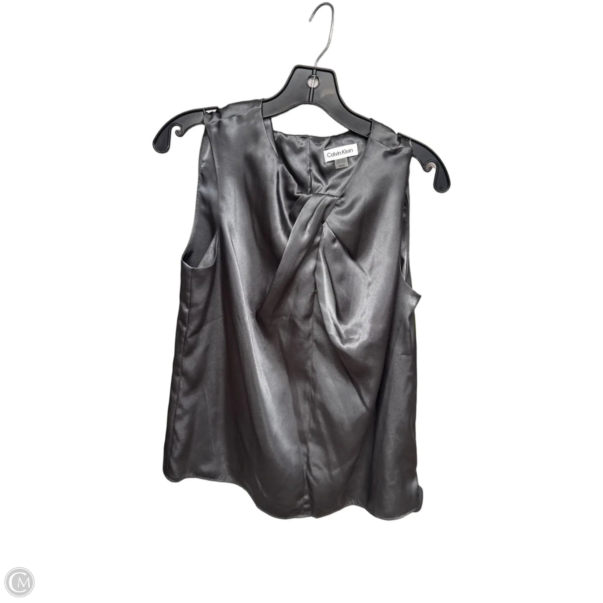 Top Sleeveless By Calvin Klein In Grey, Size: M