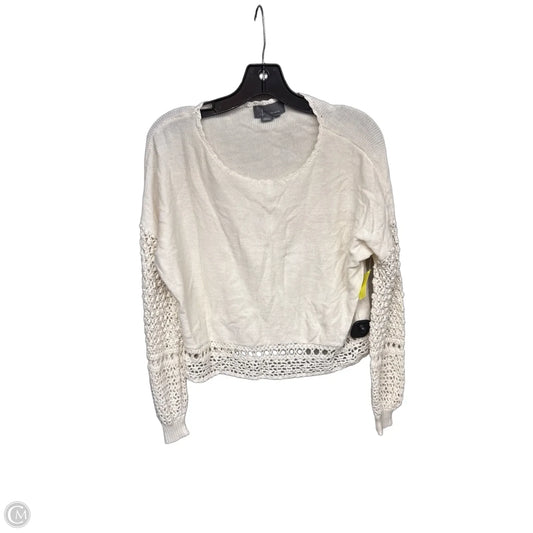 Top Long Sleeve By Anthropologie In Cream, Size: Xs