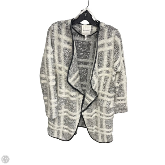 Sweater Cardigan By Avec Les Filles In Black & White, Size: M