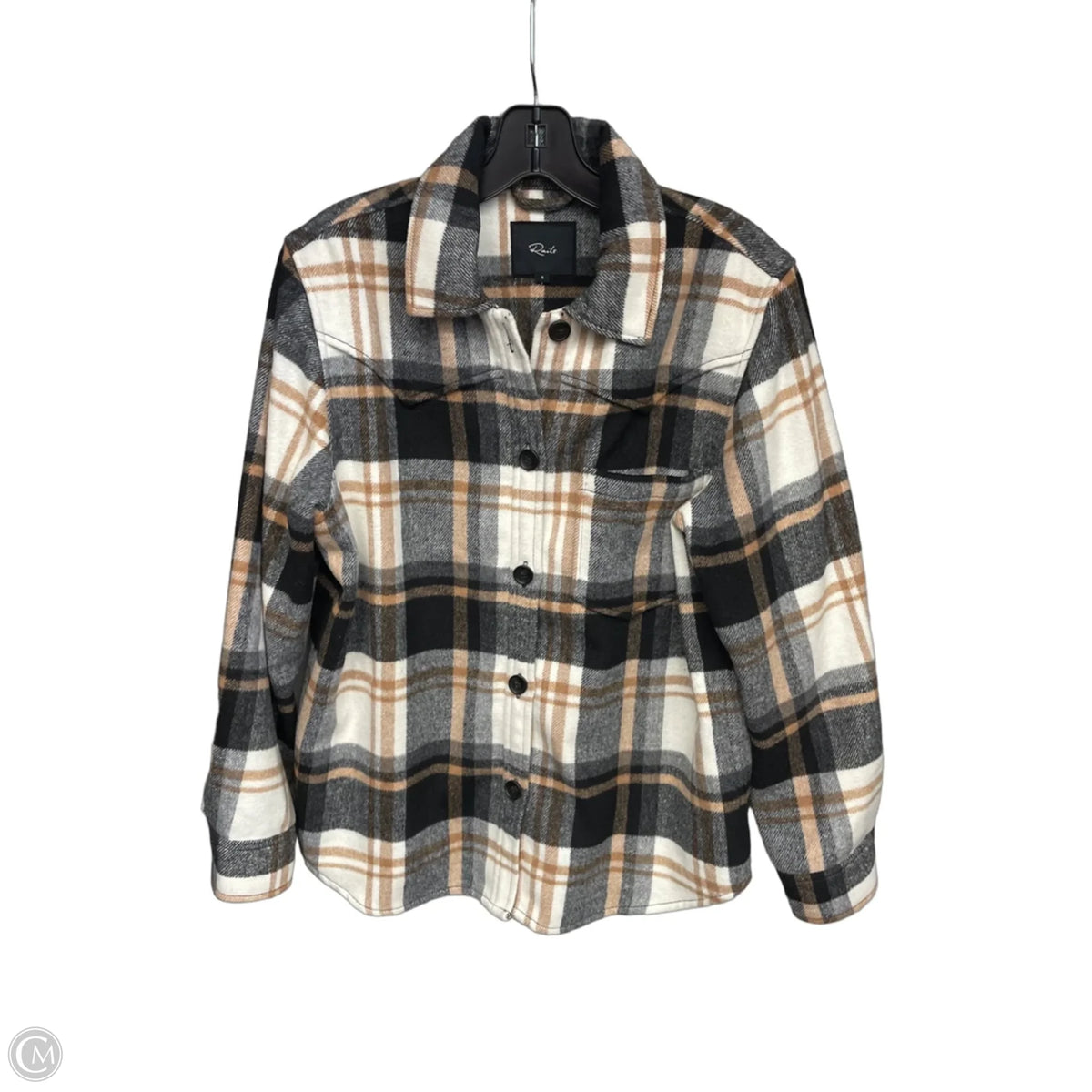 Jacket Shirt By Rails In Plaid Pattern, Size: S