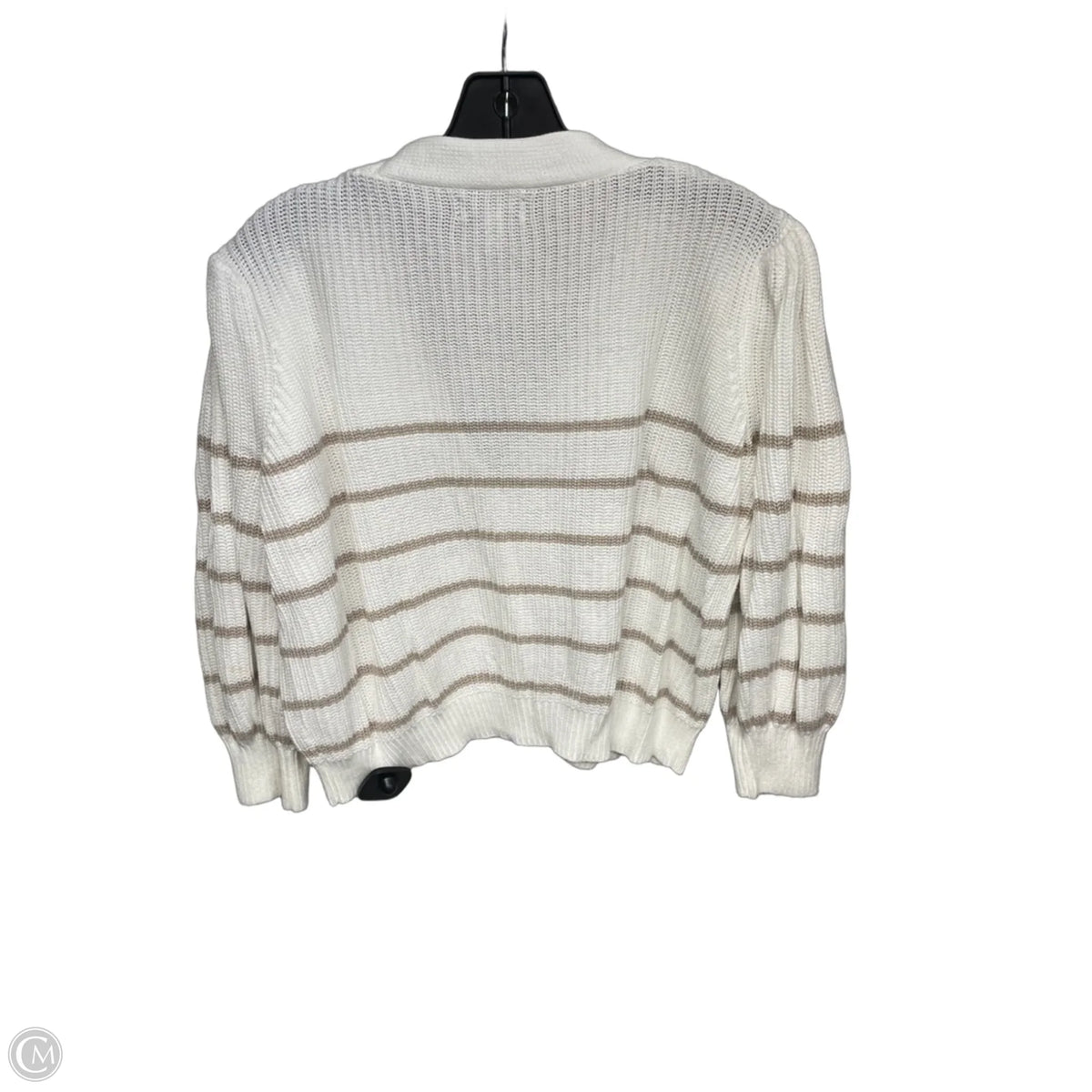 Cardigan By Evereve In Tan & White, Size: Xs