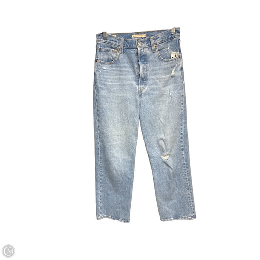Jeans Straight By Levis In Blue Denim, Size: 6
