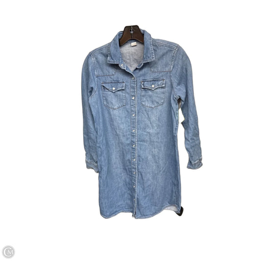 Tunic Long Sleeve By Old Navy In Blue Denim, Size: Xs