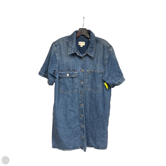 Dress Casual Midi By Universal Thread In Blue Denim, Size: Xl