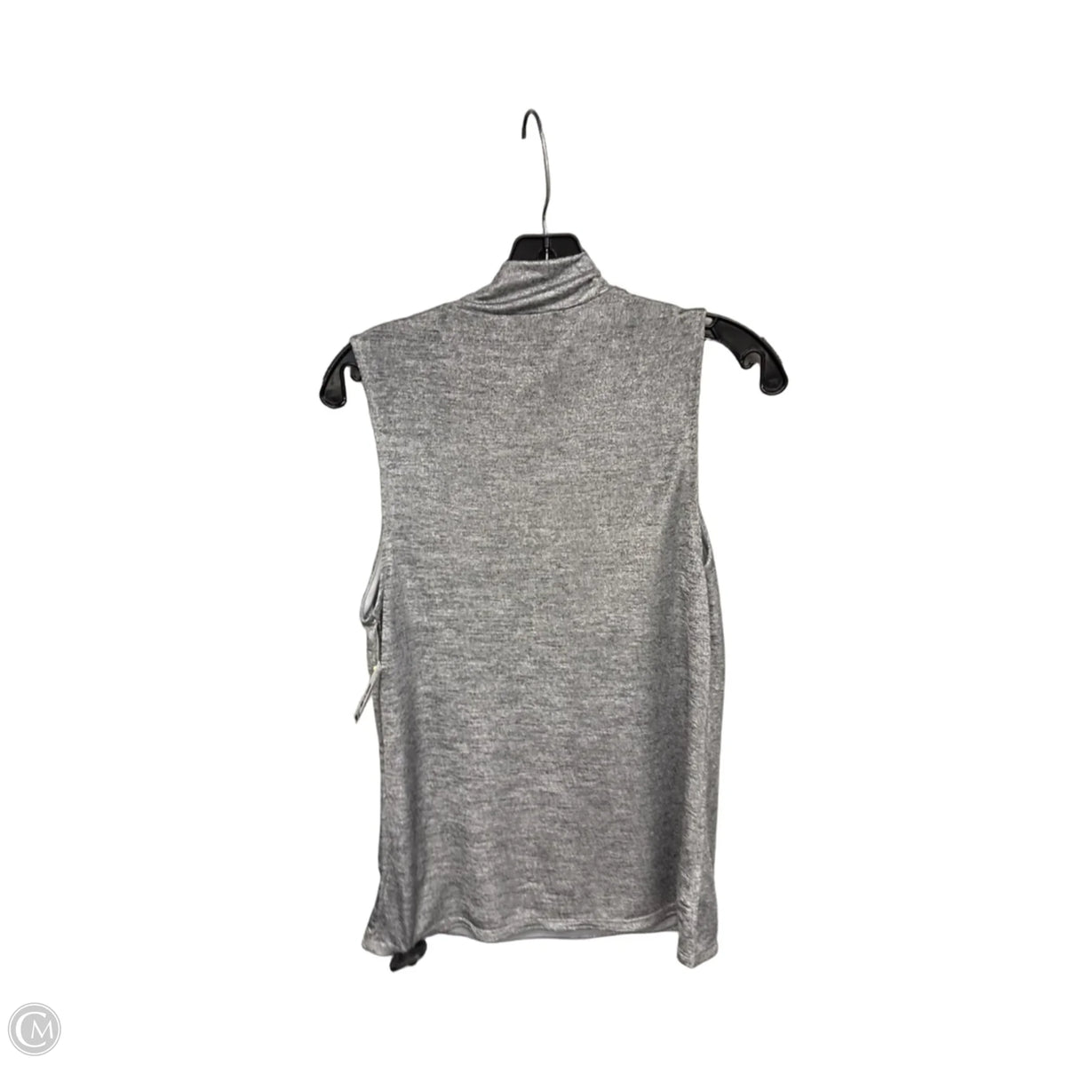 Top Sleeveless By Express In Silver, Size: L