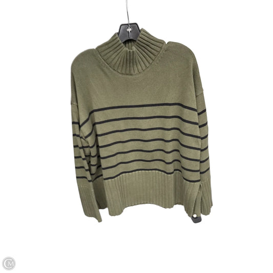 Sweater By Gap In Black & Green, Size: L