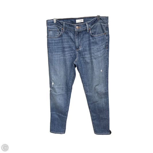 Jeans Skinny By Loft In Blue Denim, Size: 8