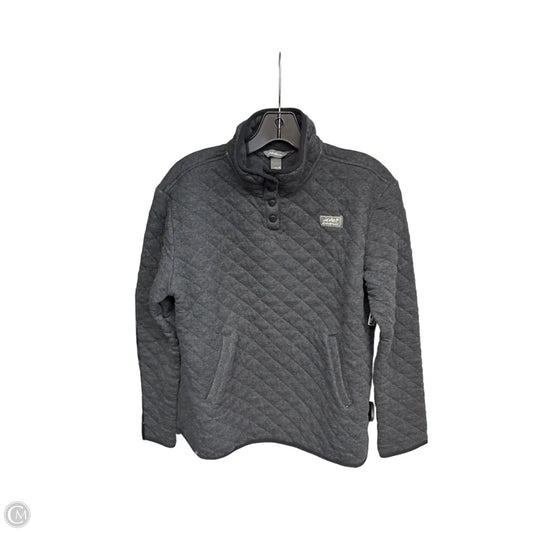 Athletic Jacket By Eddie Bauer In Grey, Size: M