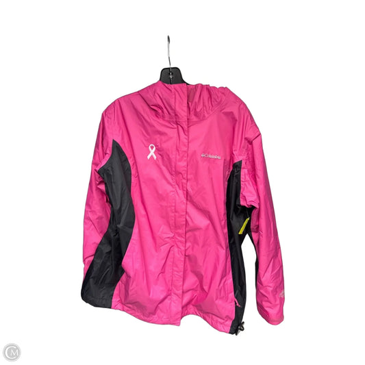 Jacket Windbreaker By Columbia In Pink, Size: 2x