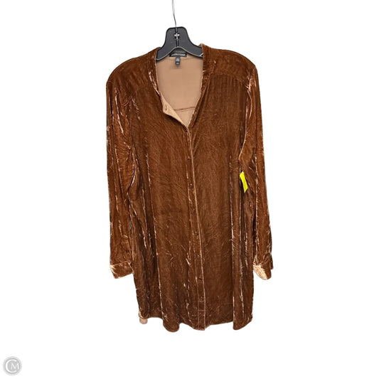 Cardigan By Eileen Fisher In Bronze, Size: L