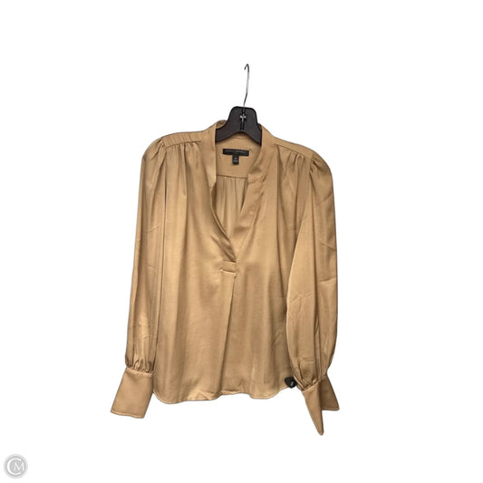 Top Long Sleeve By Banana Republic In Gold, Size: Xs