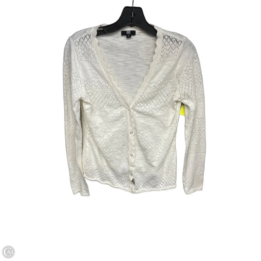 Cardigan Designer By Frye In White, Size: S