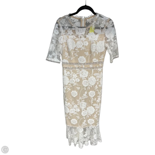 Dress Party Midi By Just Me In White, Size: S