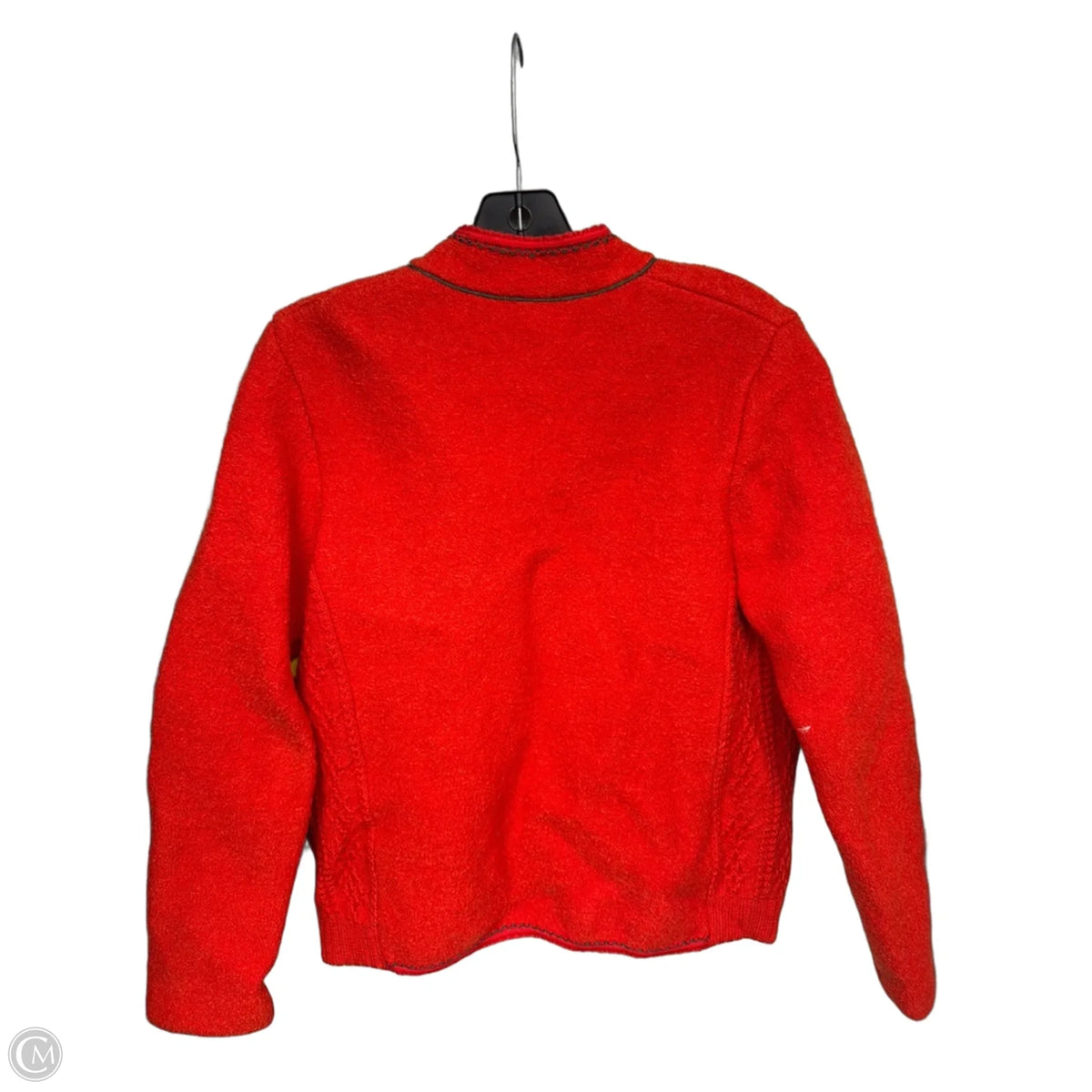 Coat Wool By Cmb In Red, Size: S