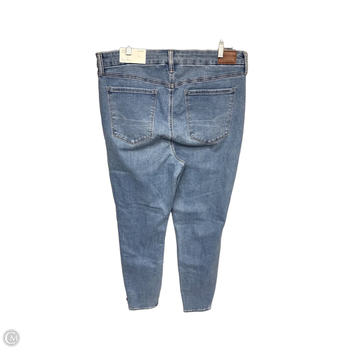 Jeans Straight By American Eagle In Blue Denim, Size: L