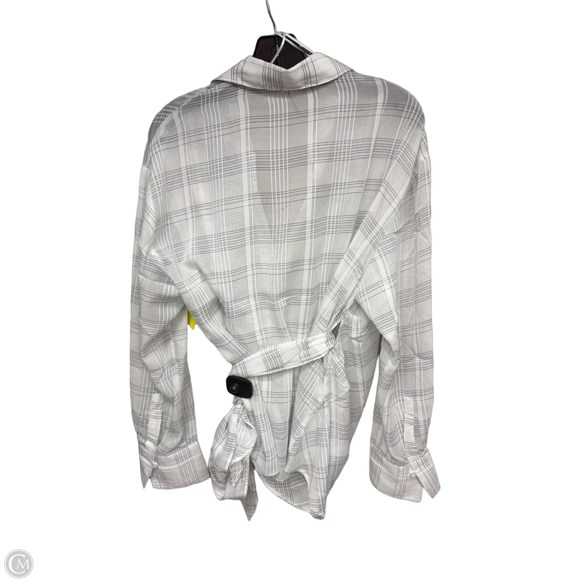Blouse Long Sleeve By Mng In White, Size: 6