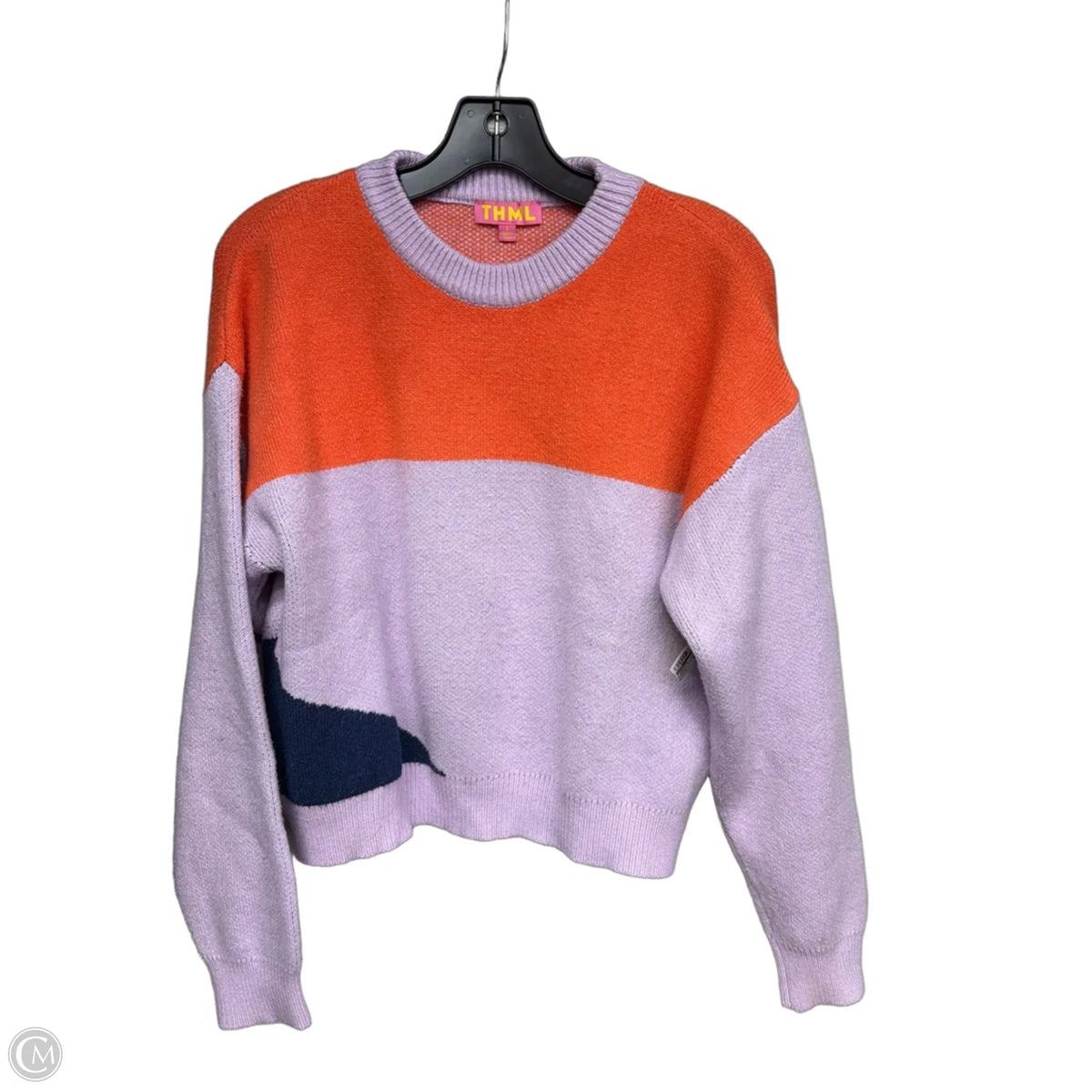 Sweater By Thml In Orange & Purple, Size: S