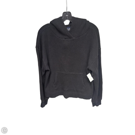 Sweatshirt Hoodie By Gap In Black, Size: S