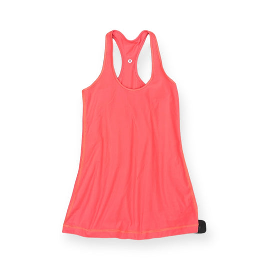 Athletic Tank Top By Lululemon In Orange, Size: M