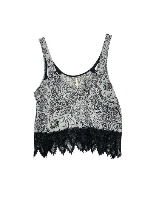 Black & Grey Top Sleeveless Free People, Size M