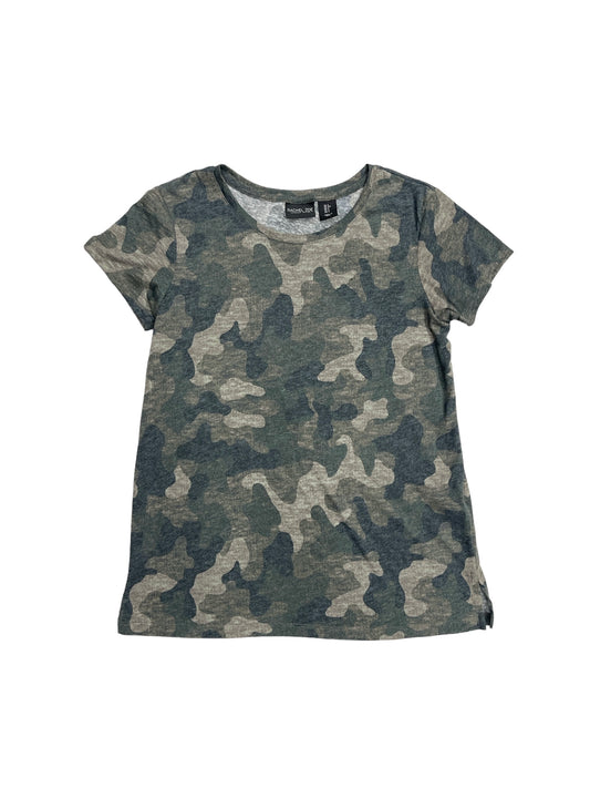 Camouflage Print Top Short Sleeve Rachel Zoe, Size S