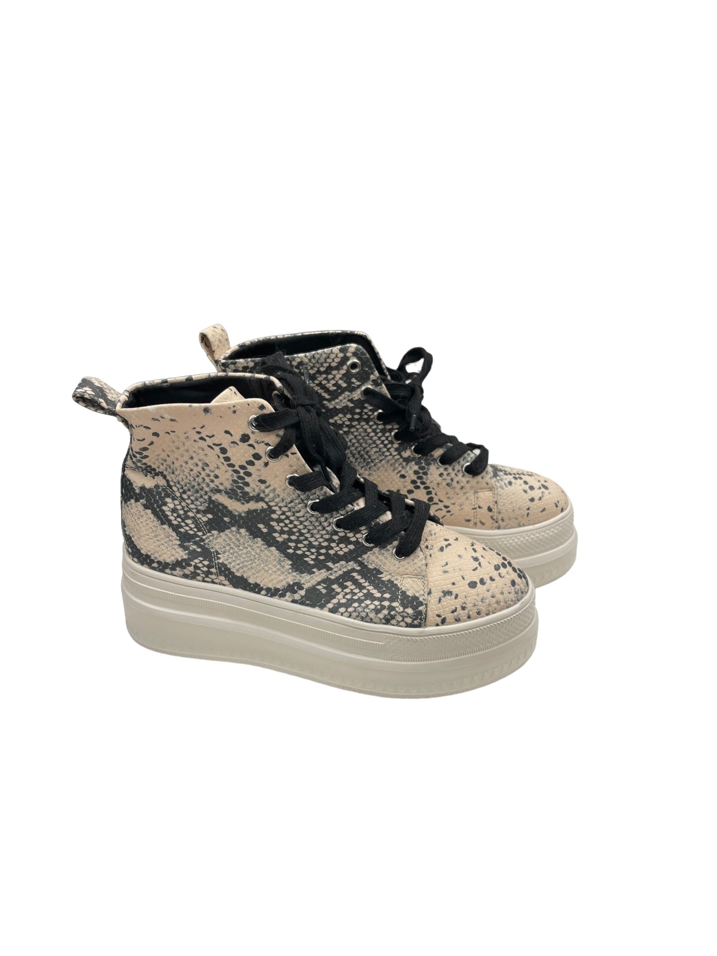 Shoes Heels Platform By Madden Girl In Snakeskin Print, Size: 9