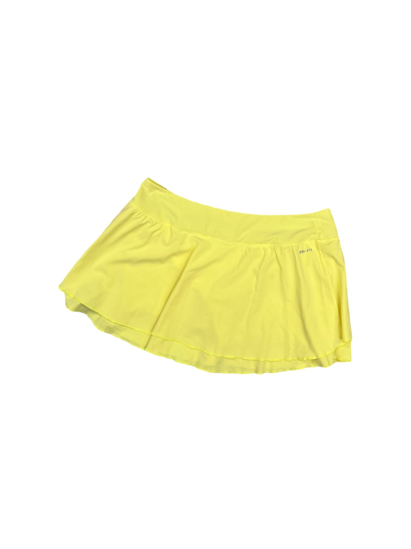 Athletic Skort By Nike In Yellow, Size: M