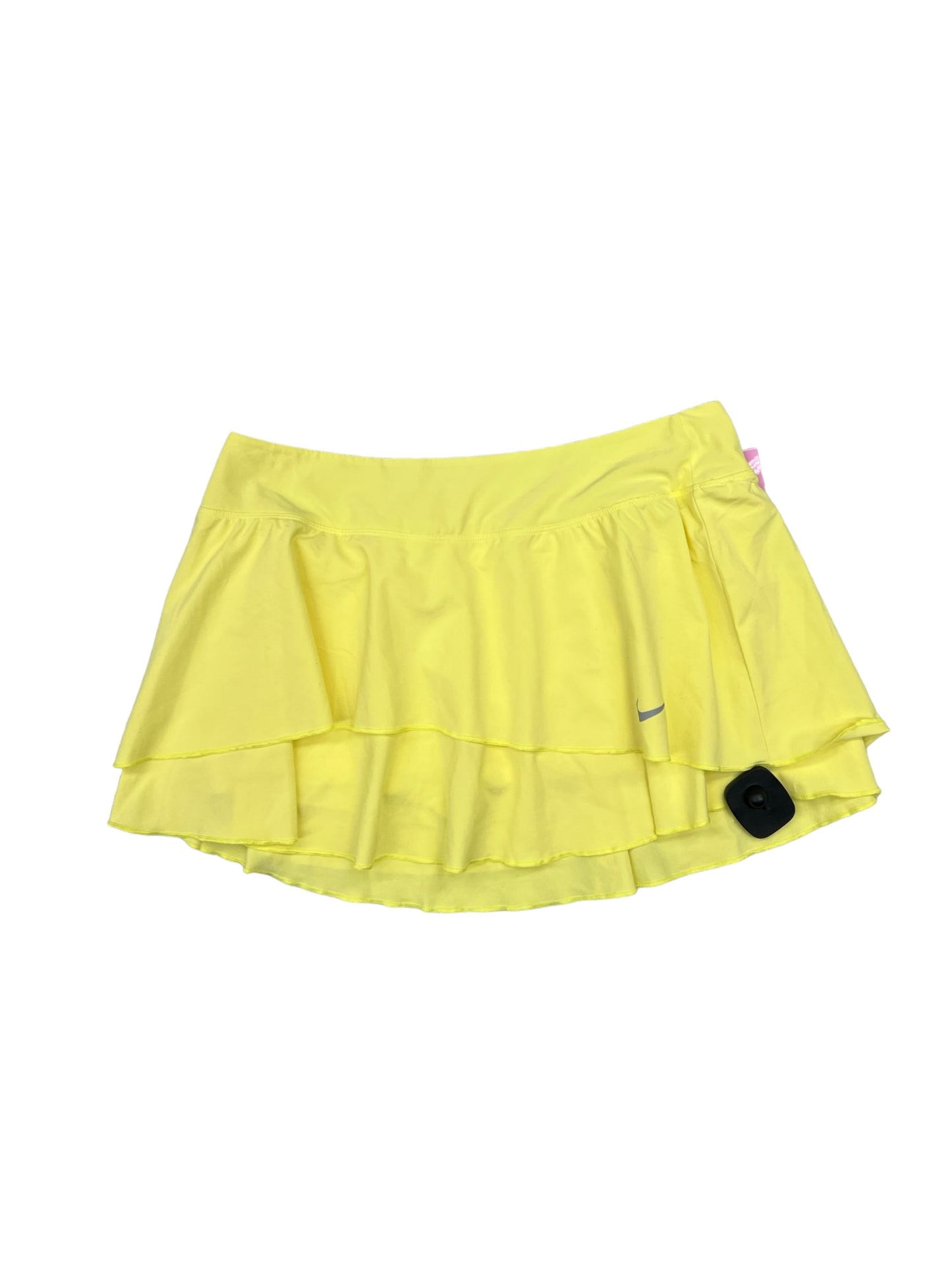 Athletic Skort By Nike In Yellow, Size: M