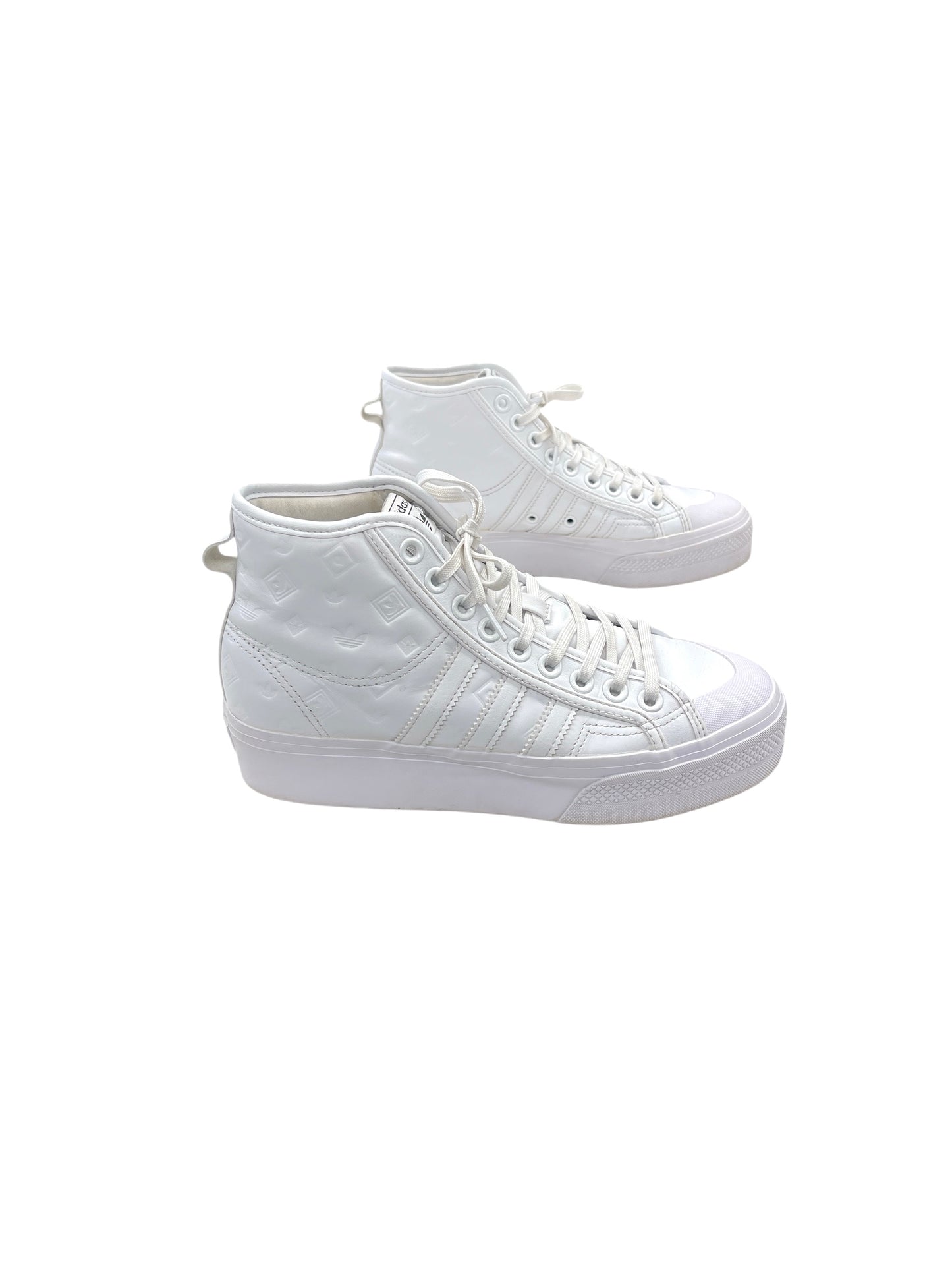 Shoes Athletic By Adidas In White, Size: 8.5