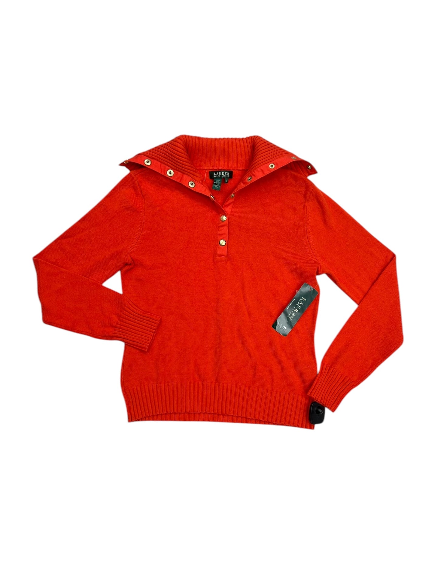 Sweater By Lauren By Ralph Lauren In Orange, Size: S