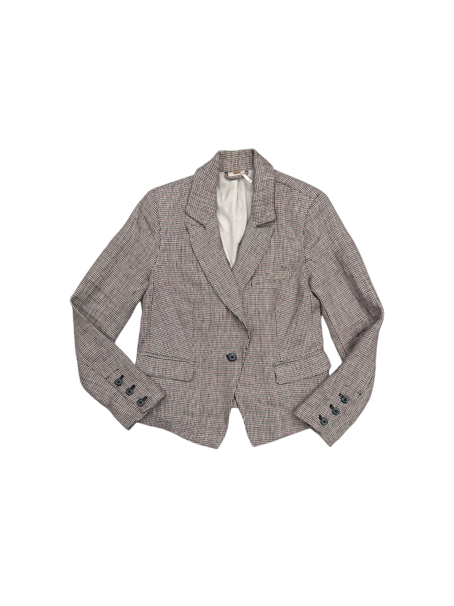 Blazer By Free People In Plaid Pattern, Size: Xs