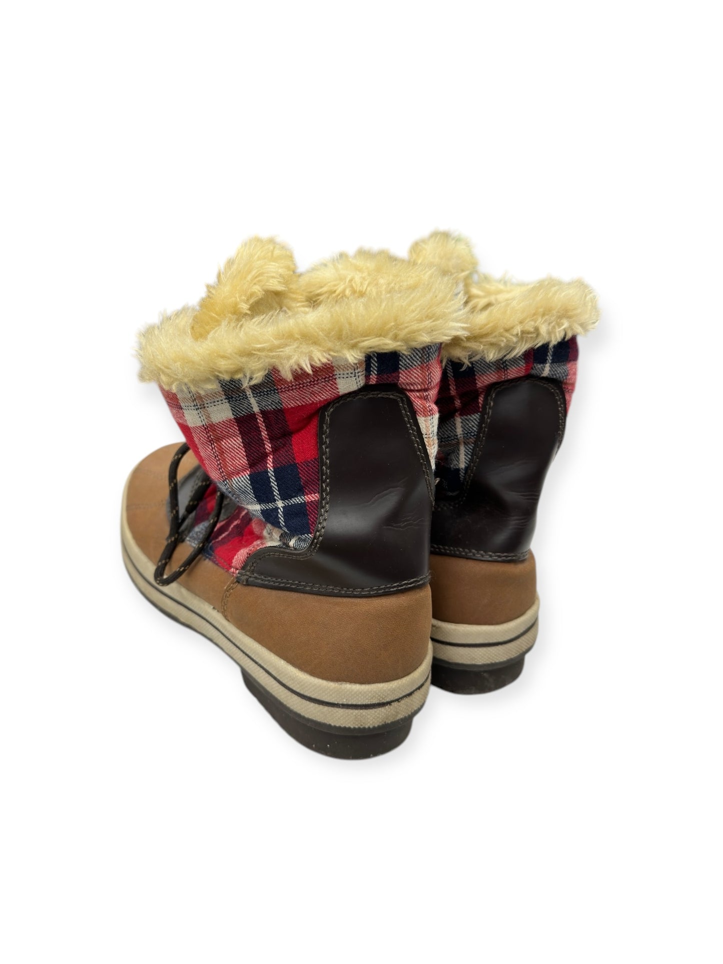 Boots Snow By Target In Plaid Pattern, Size: 10