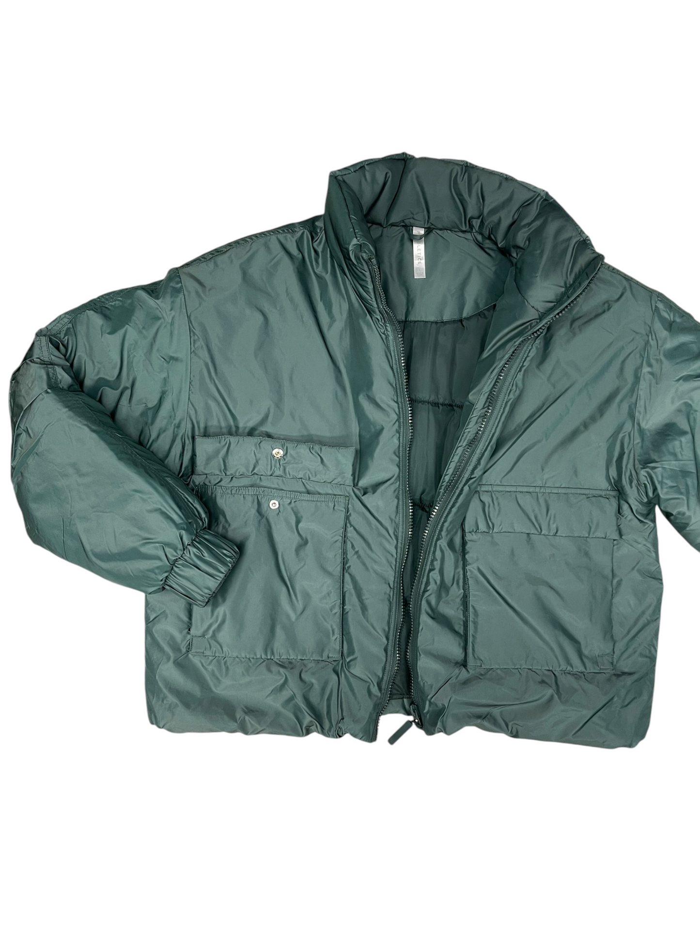 Coat Puffer & Quilted By Fabletics In Green, Size: L